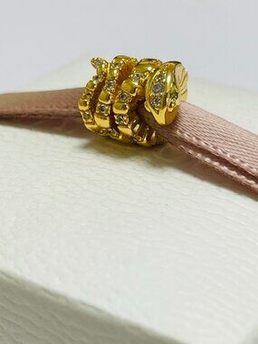 Pandora Curled Snake Charm